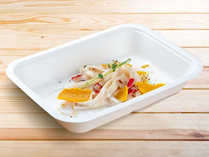 Abendessen Tintenfisch in Joghurt nach Dukan