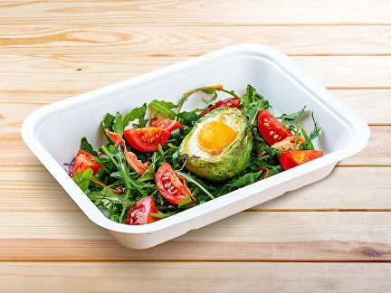 Frühstück Gebackenes Ei mit Avocado