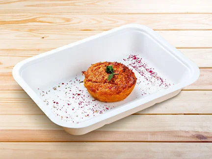 Frühstück (zweites Gericht) Fitness-Dessert (Karotten-Orangen-Kuchen)