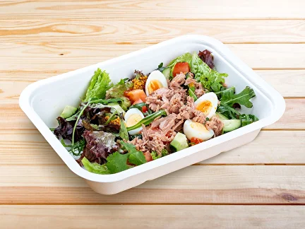 Zweites Frühstück Salat mit Thunfisch